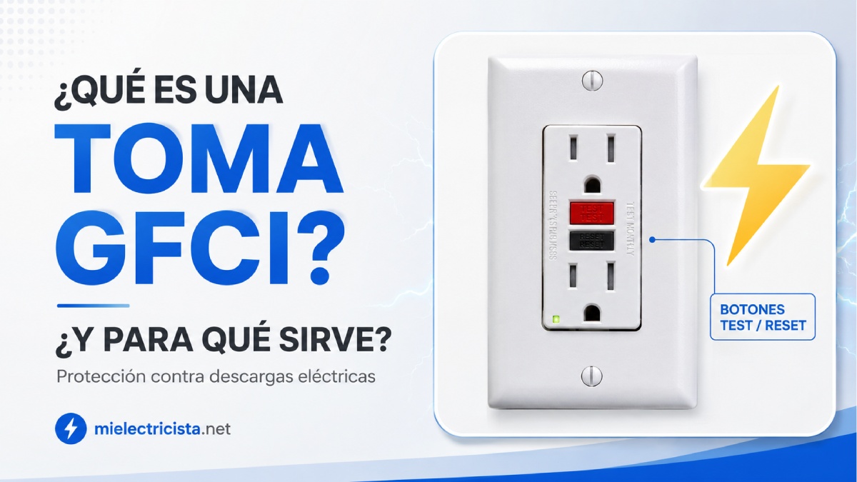 Tomacorriente GFCI: qué es, para qué sirve y cuándo debe revisarse